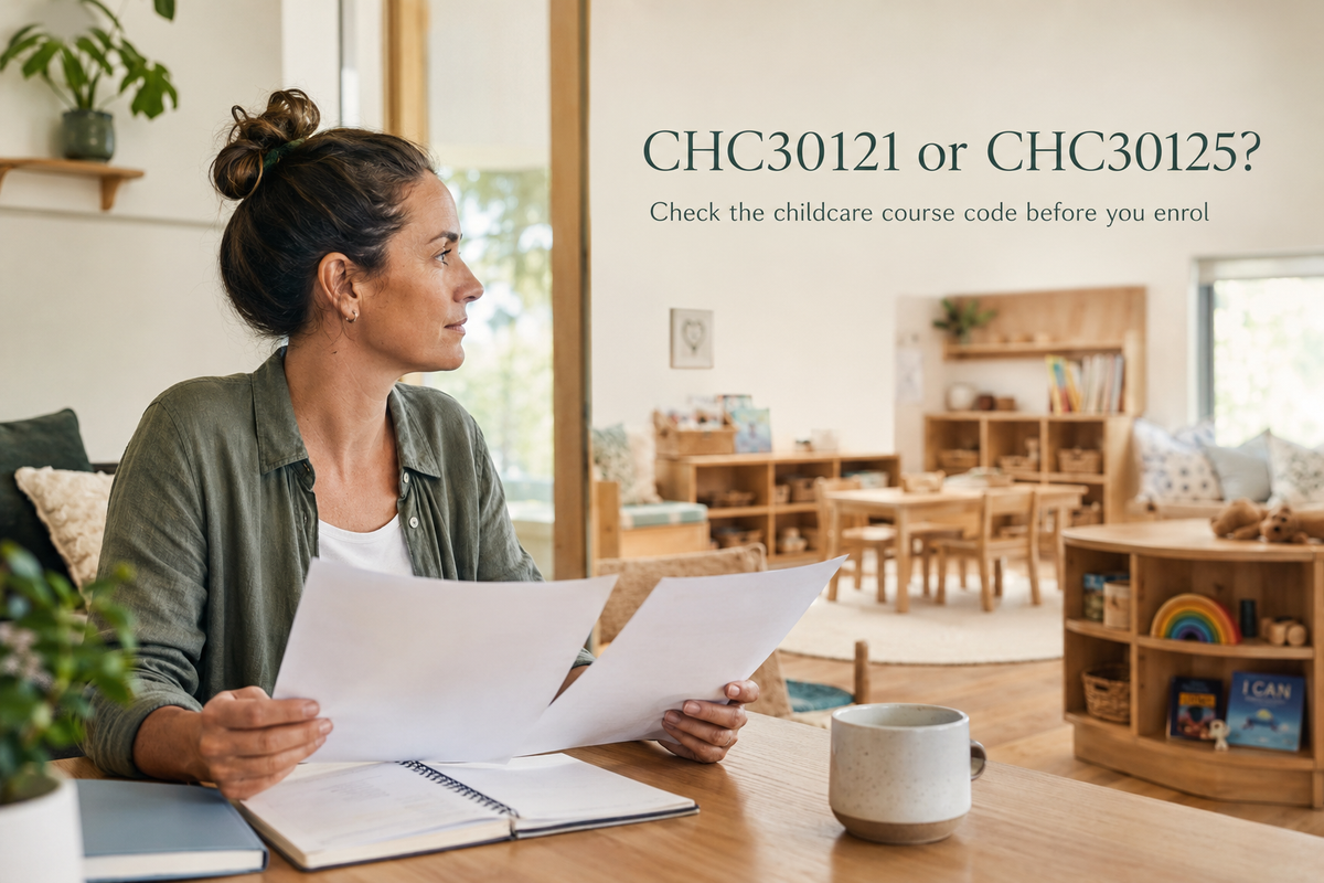 CHC30121 or CHC30125? Check the Childcare Course Code Before You Enrol