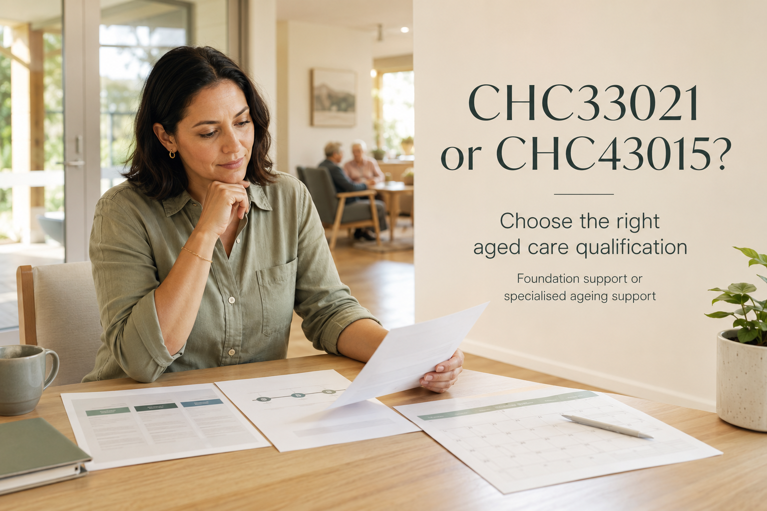 CHC33021 or CHC43015? Choose the Right Aged Care Qualification